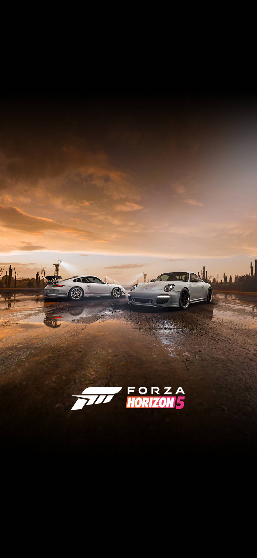 Silver Forza Iphone Sunset Wallpaper