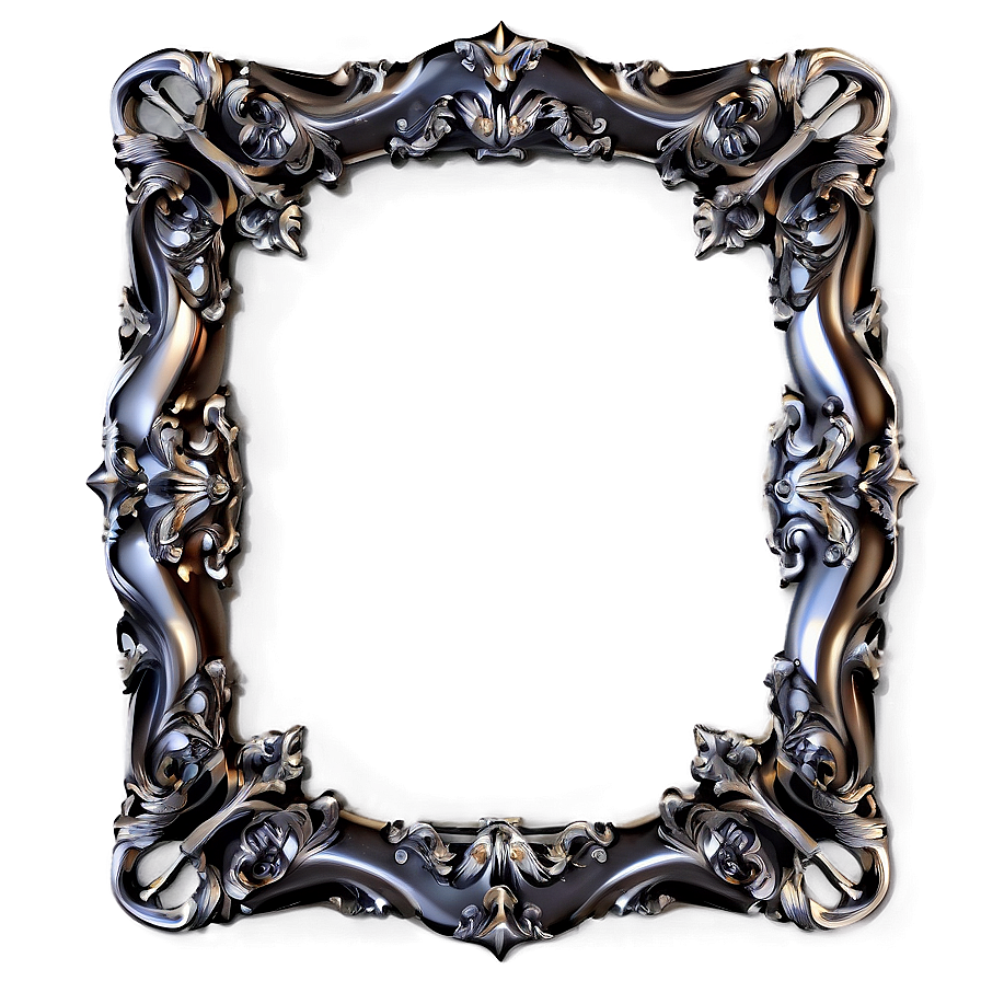 Silver Frame Design Png Yoo39 PNG