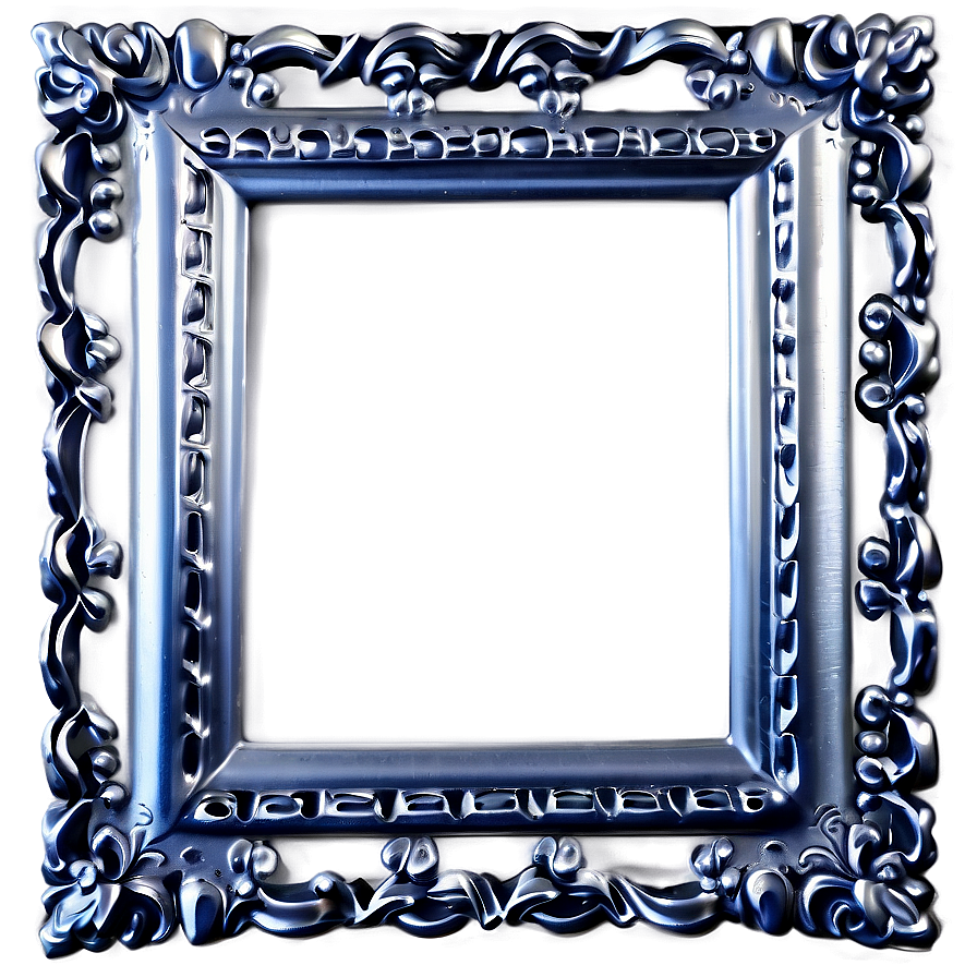 Silver Frame Photo Border Png 47 PNG