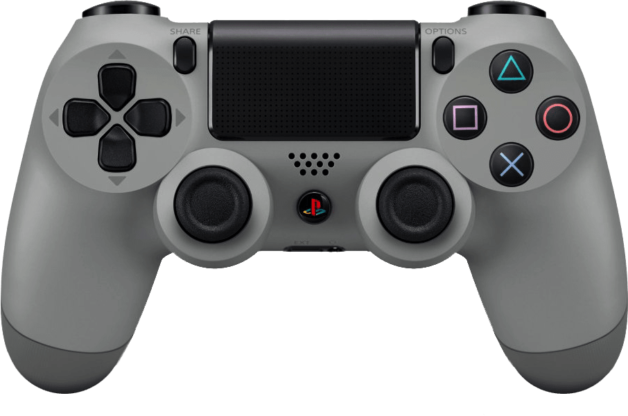 Silver Game Controller P S4 PNG