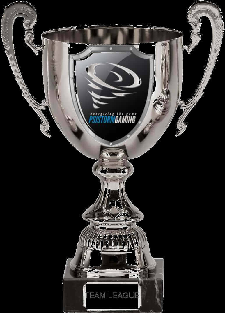 Silver Gaming Trophy Psi Storm Team League PNG