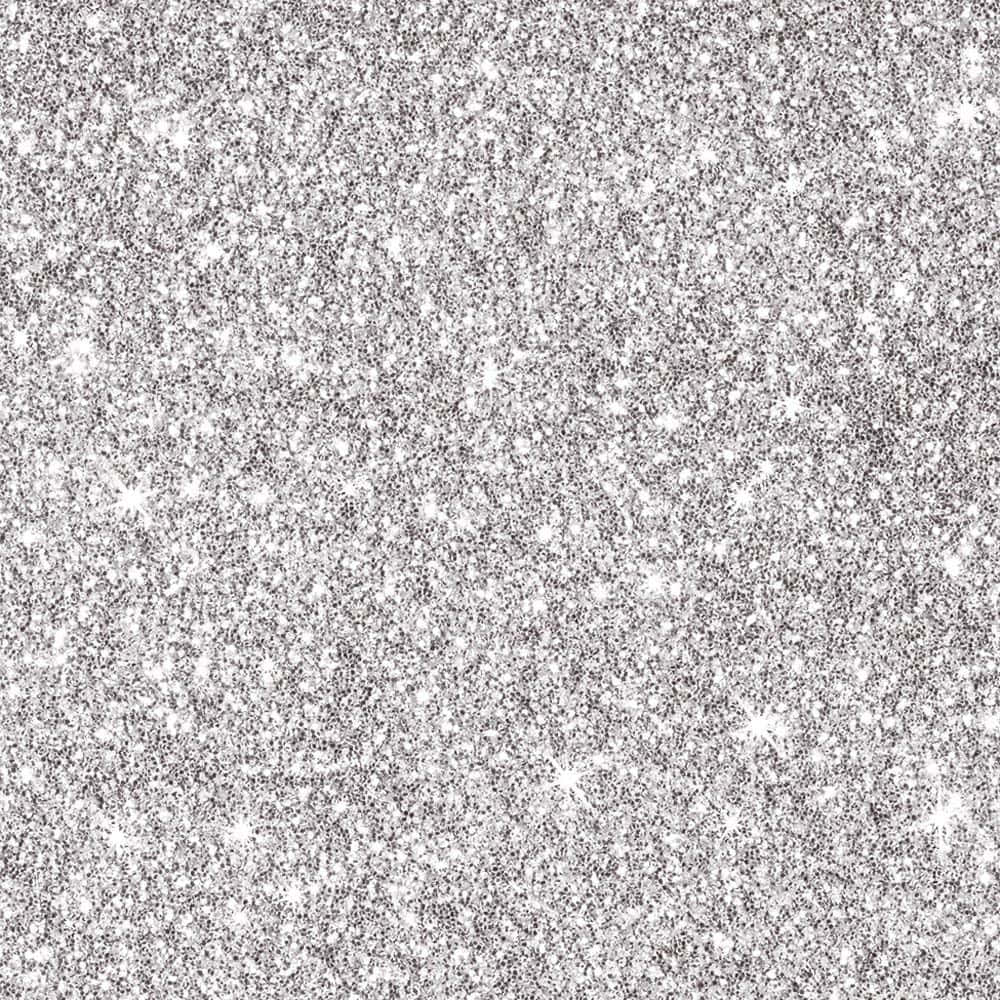 Silver Glitter Background White Sparkles