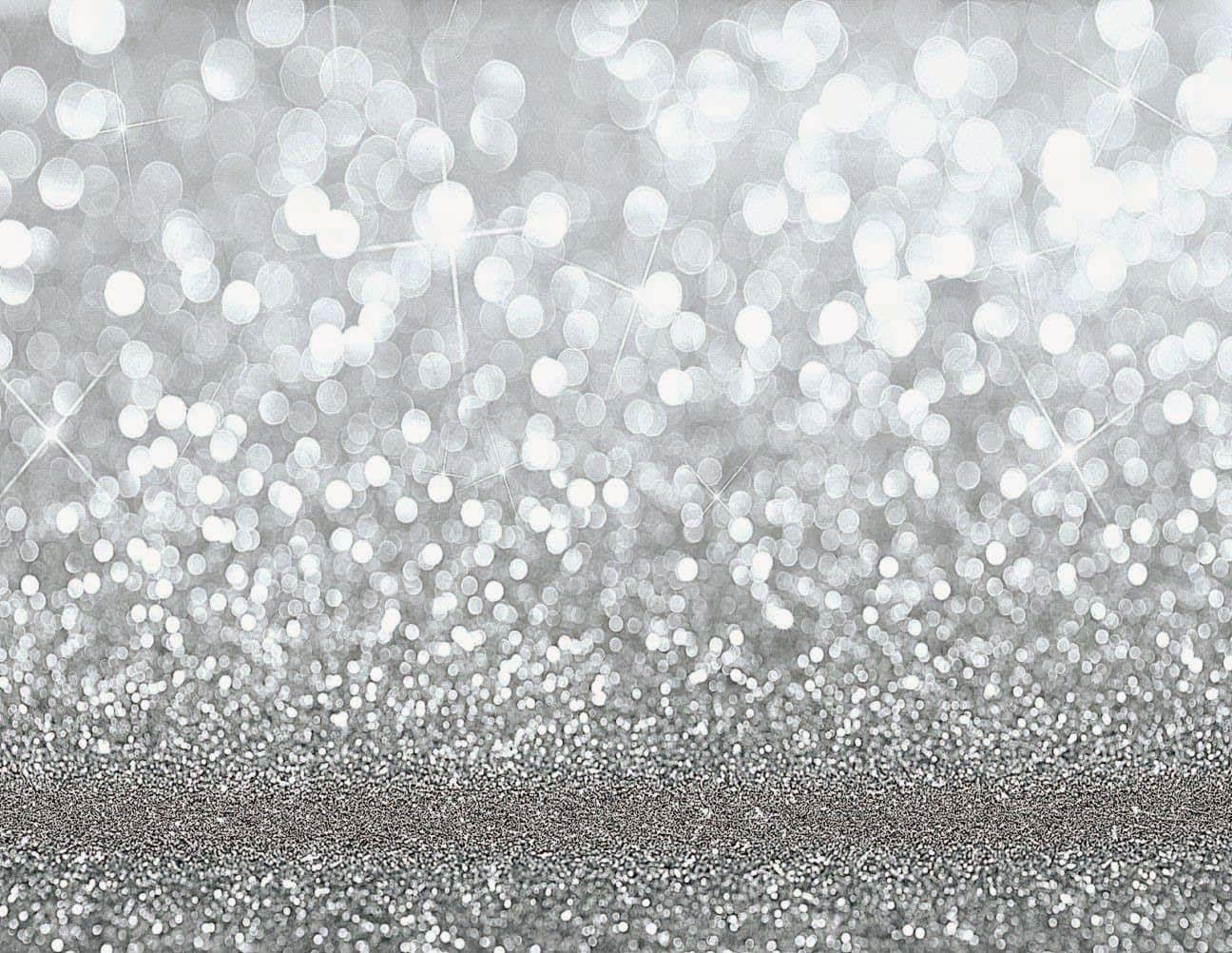 Silver Glitter Background Separated Line
