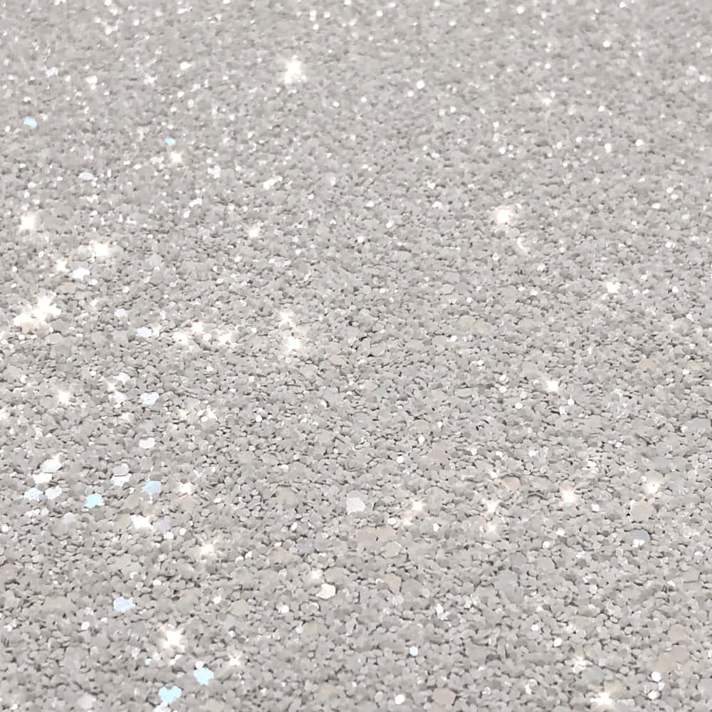 Silver Glitter Background Small Spots