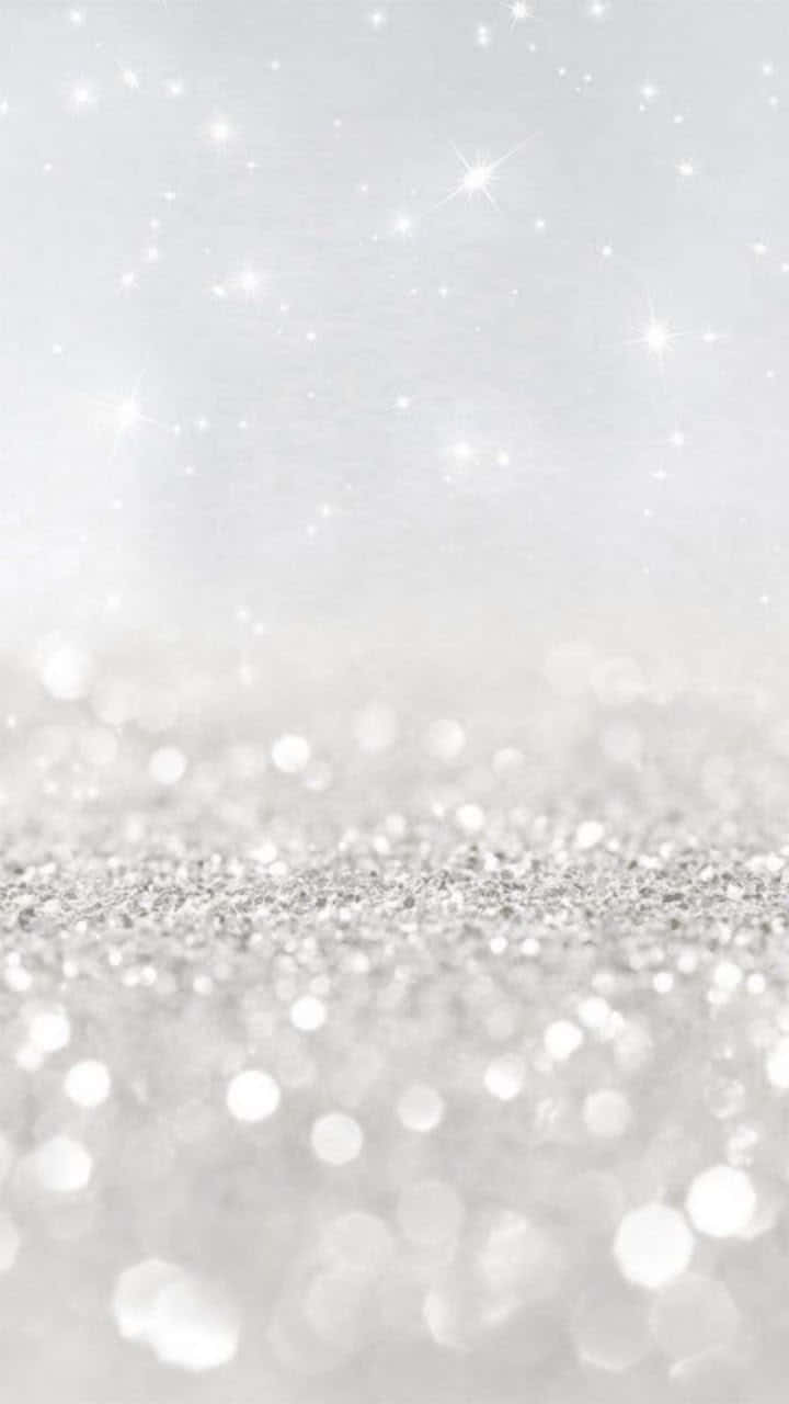 Silver Glitter Background Blurry Effects