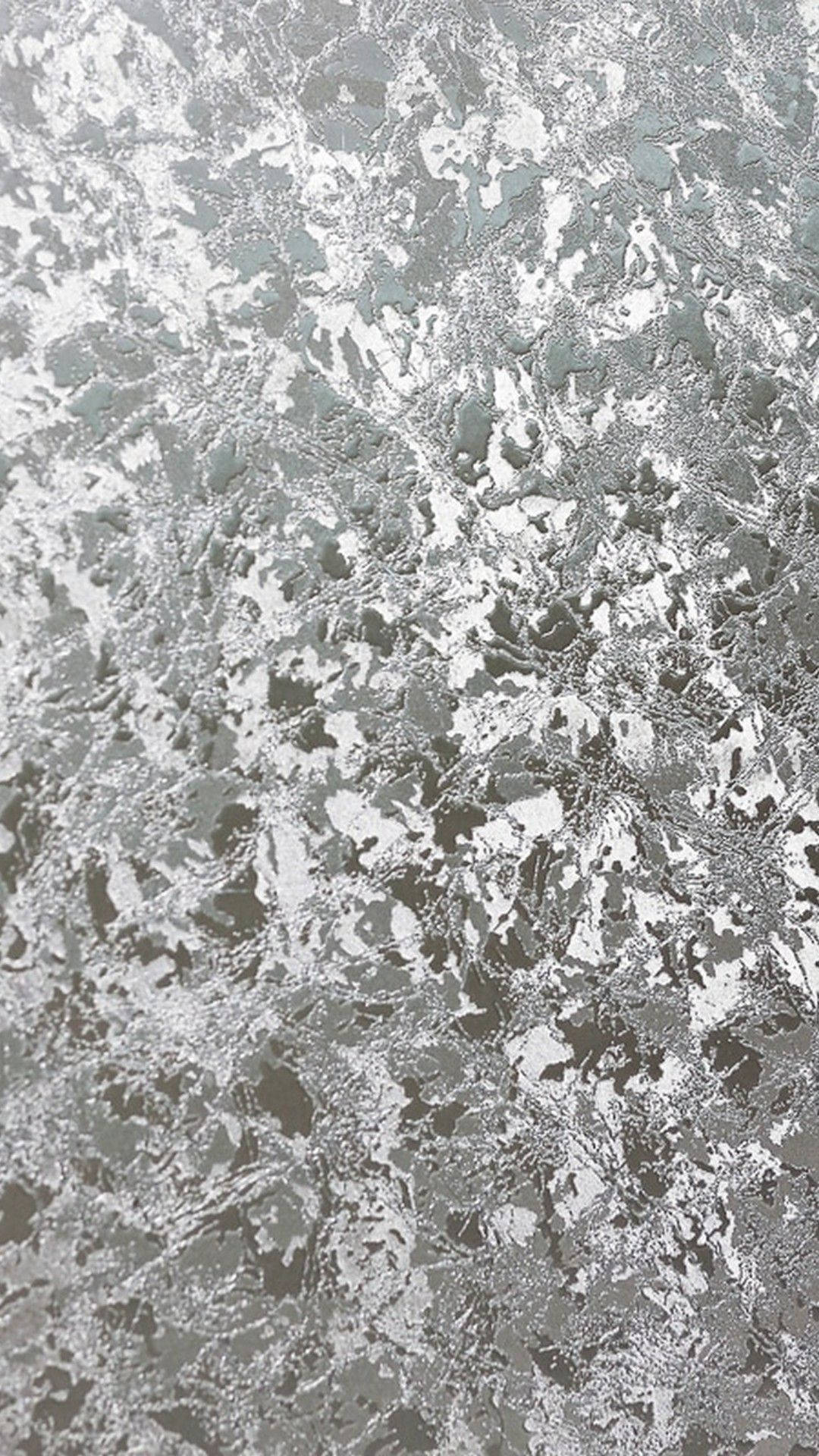 Silver Glitter Crumpled Foil Wallpaper