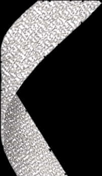 Silver Glitter Curve PNG