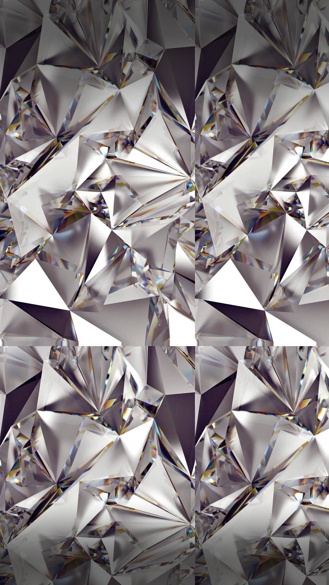 Silver Glitter Diamond Texture Wallpaper