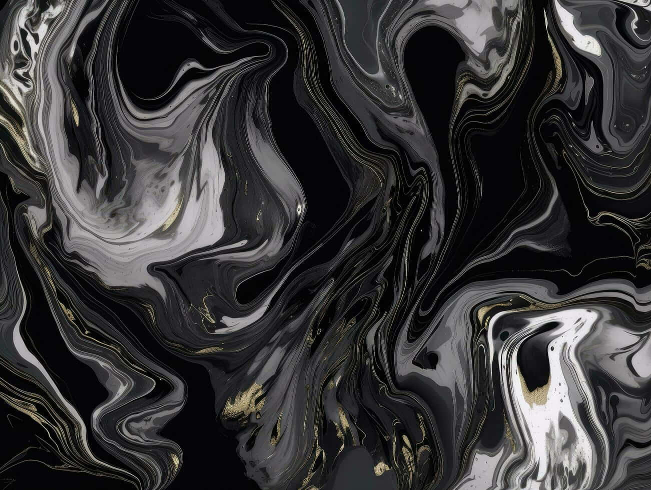 Silver_ Gold_ Marble_ Abstract_ Art Wallpaper