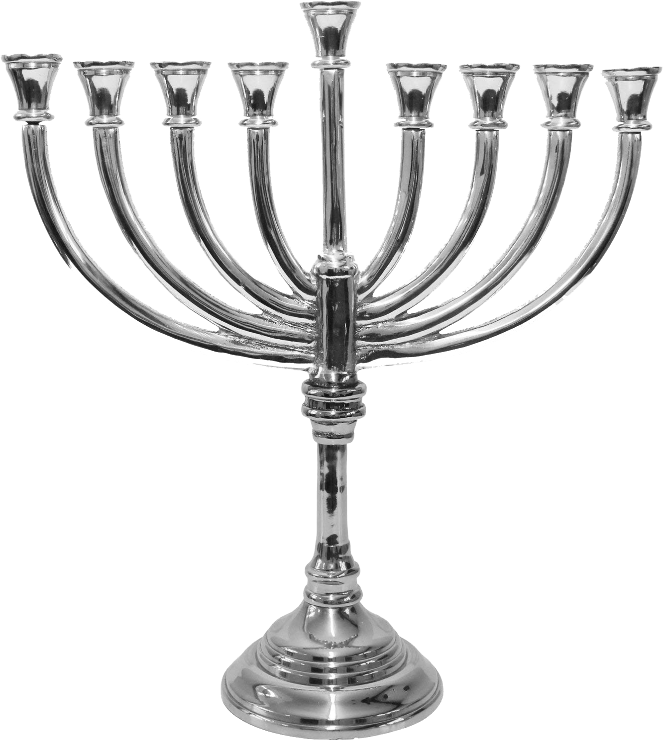 Download Silver Hanukkah Menorah 