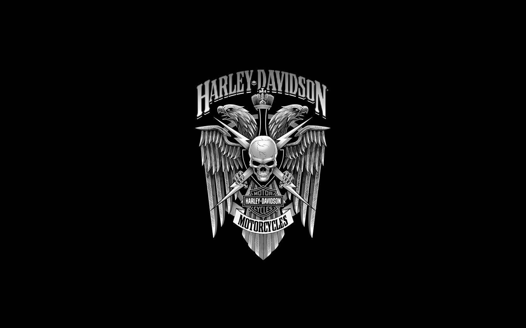 Silver Harley Davidson Logo Wallpaper