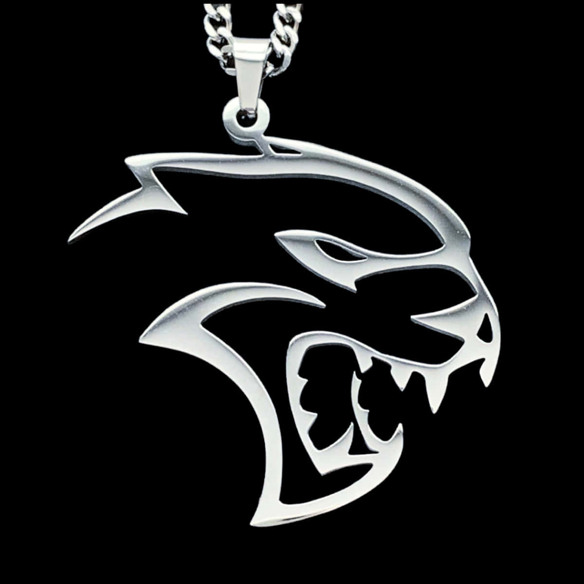 Silver Hellcat Redeye Pendant Necklace Wallpaper