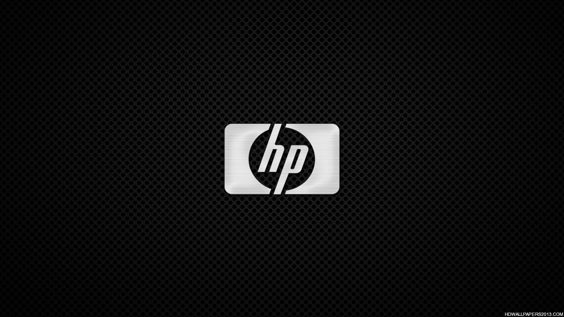 Silver Hp Laptop Logo