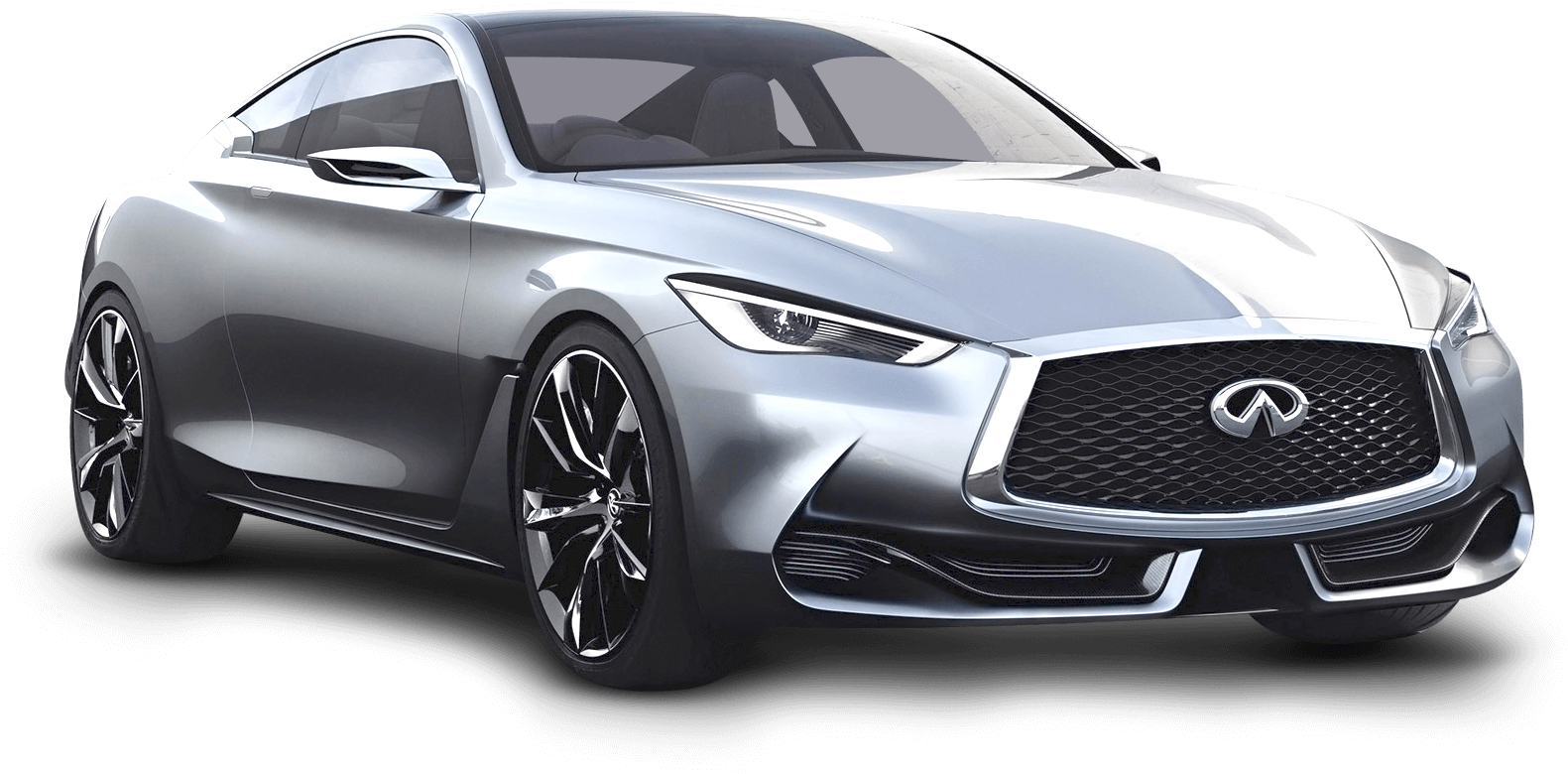 Silver Infiniti Sports Car Concept PNG
