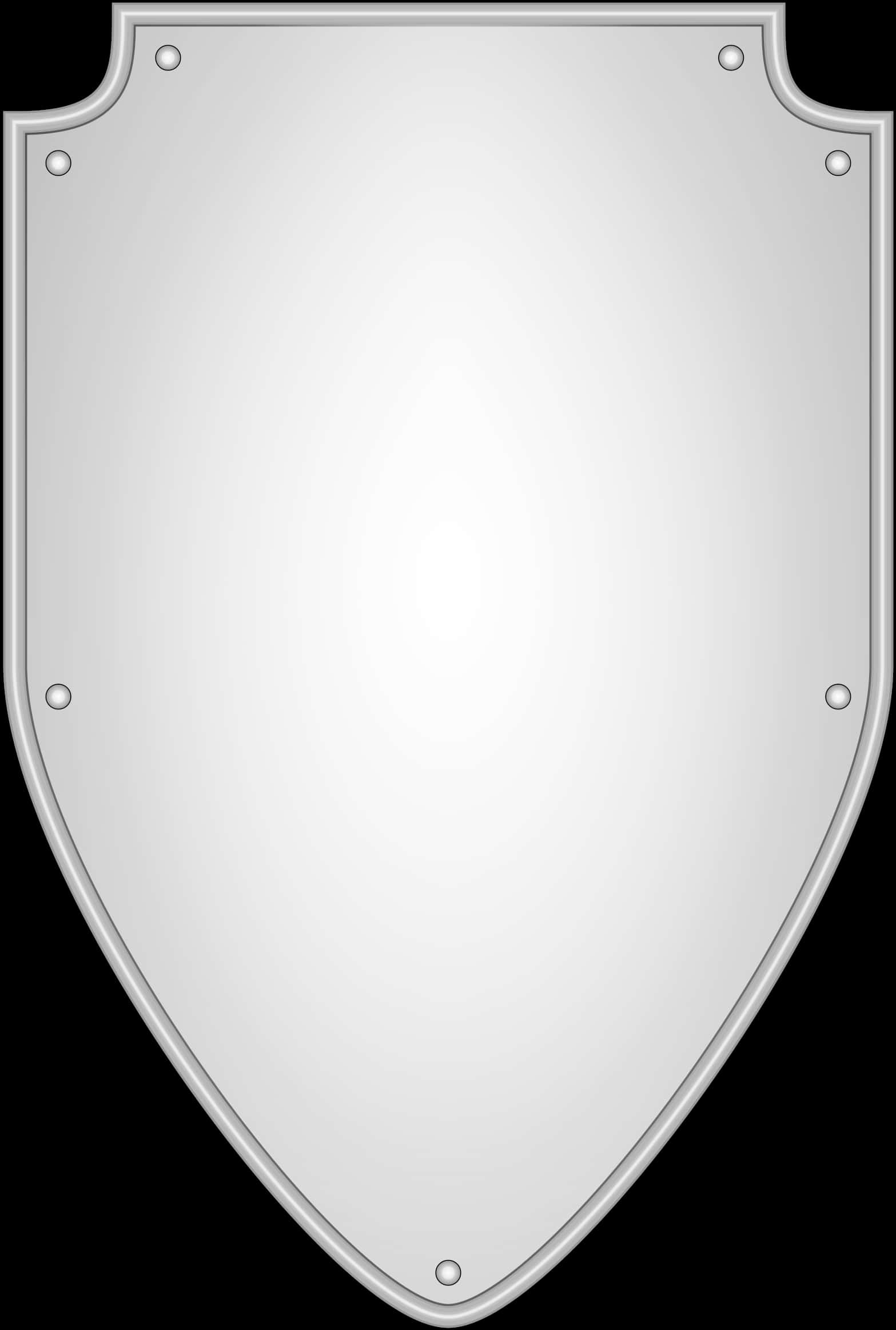 Medieval Knight Shield Vector PNG