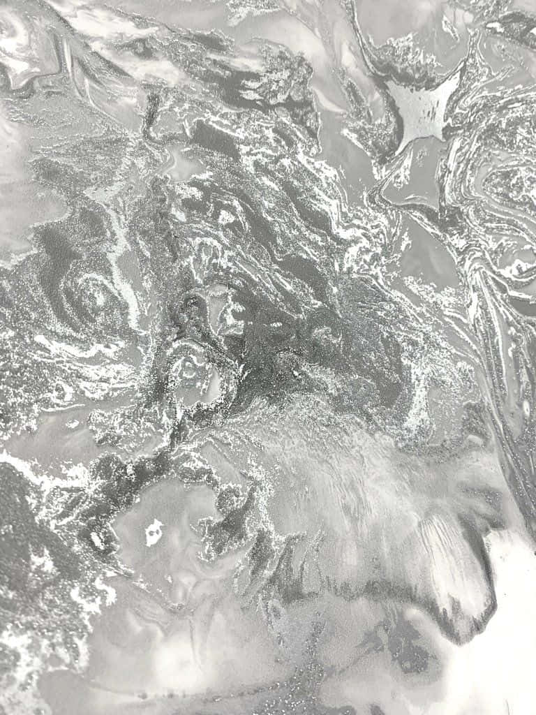 Silver Marble Texture Art Wallpaper