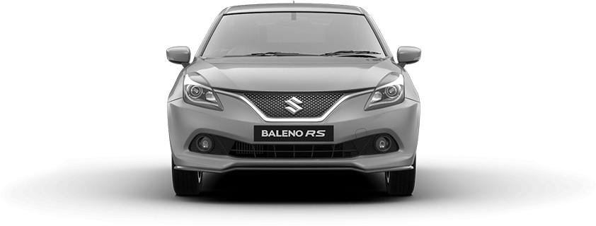 Silver Maruti Baleno R S Front View PNG