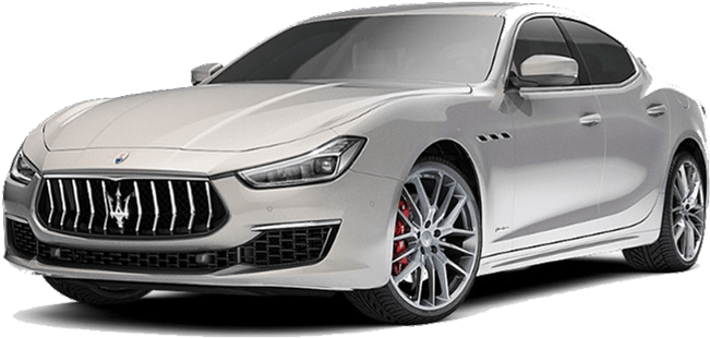Silver Maserati Ghibli Sedan2023 PNG