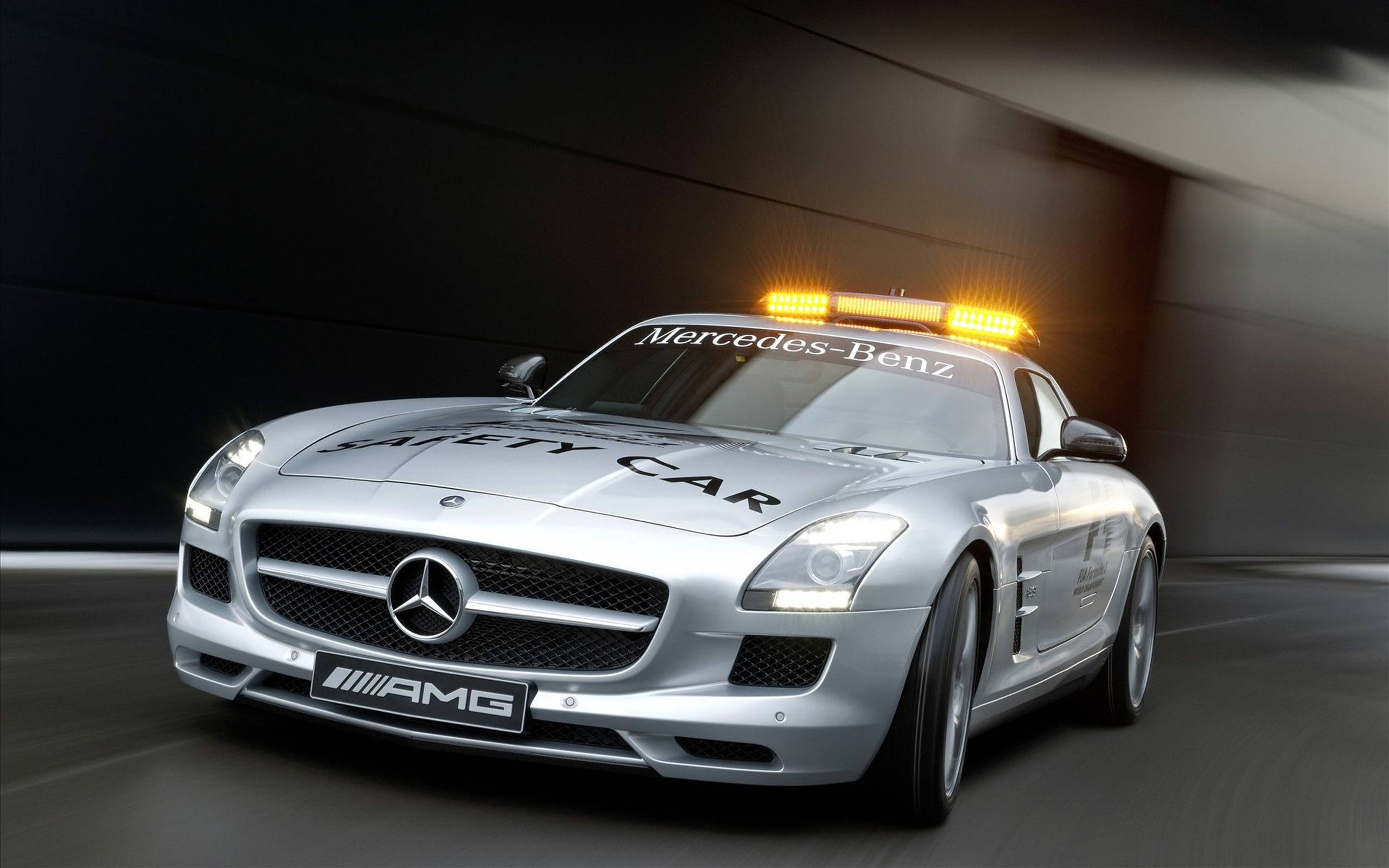 Silver Mercedes-benz Amg Safety Car Hd Wallpaper