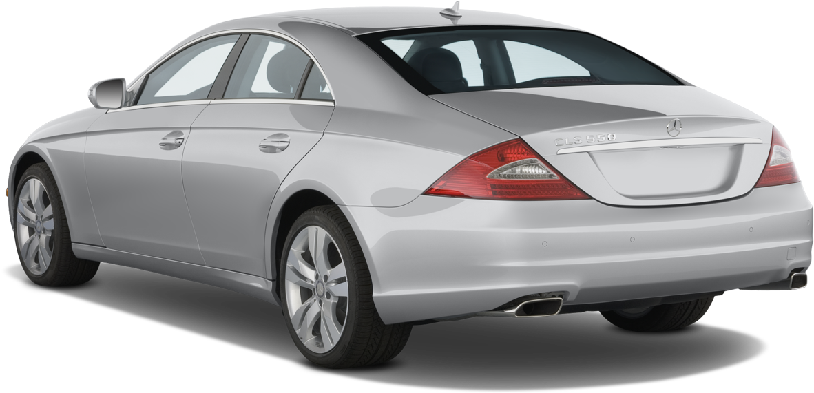 Silver Mercedes Benz C L S Rear View PNG