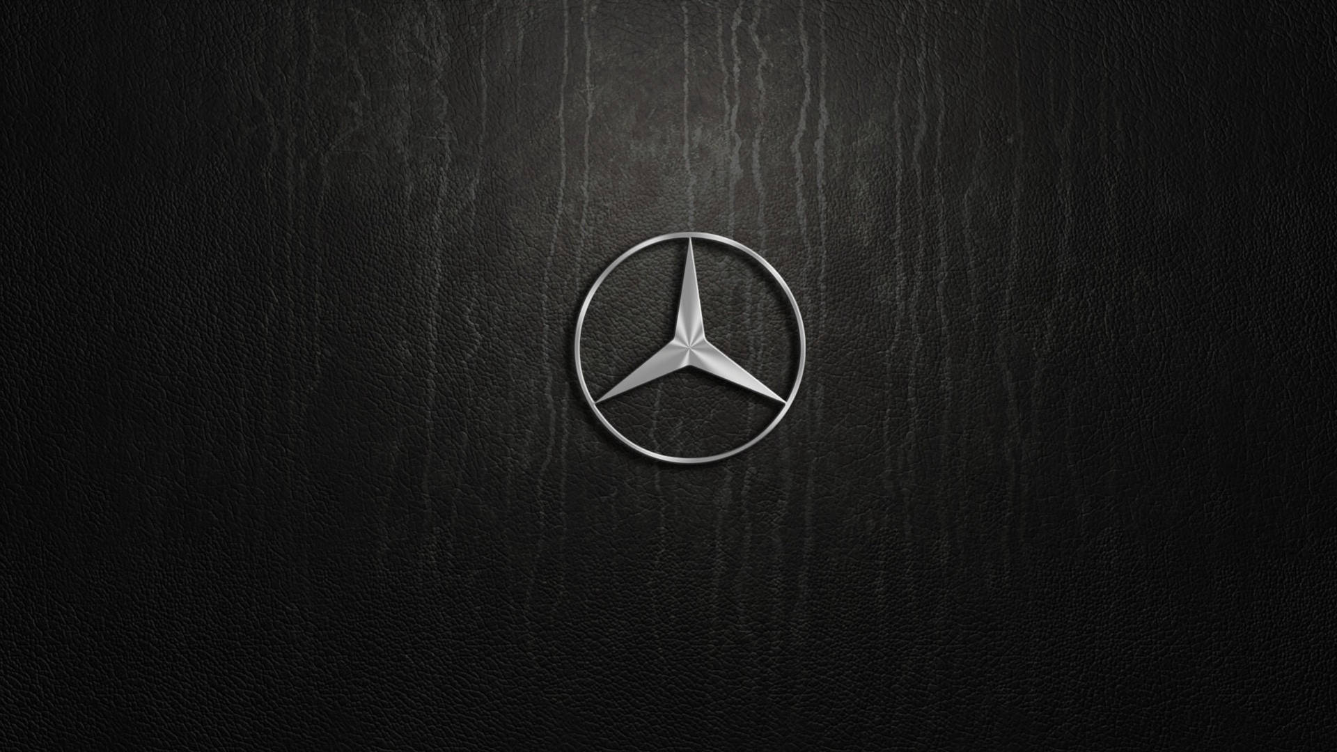 Sølv Mercedes Benz Emblem Wallpaper
