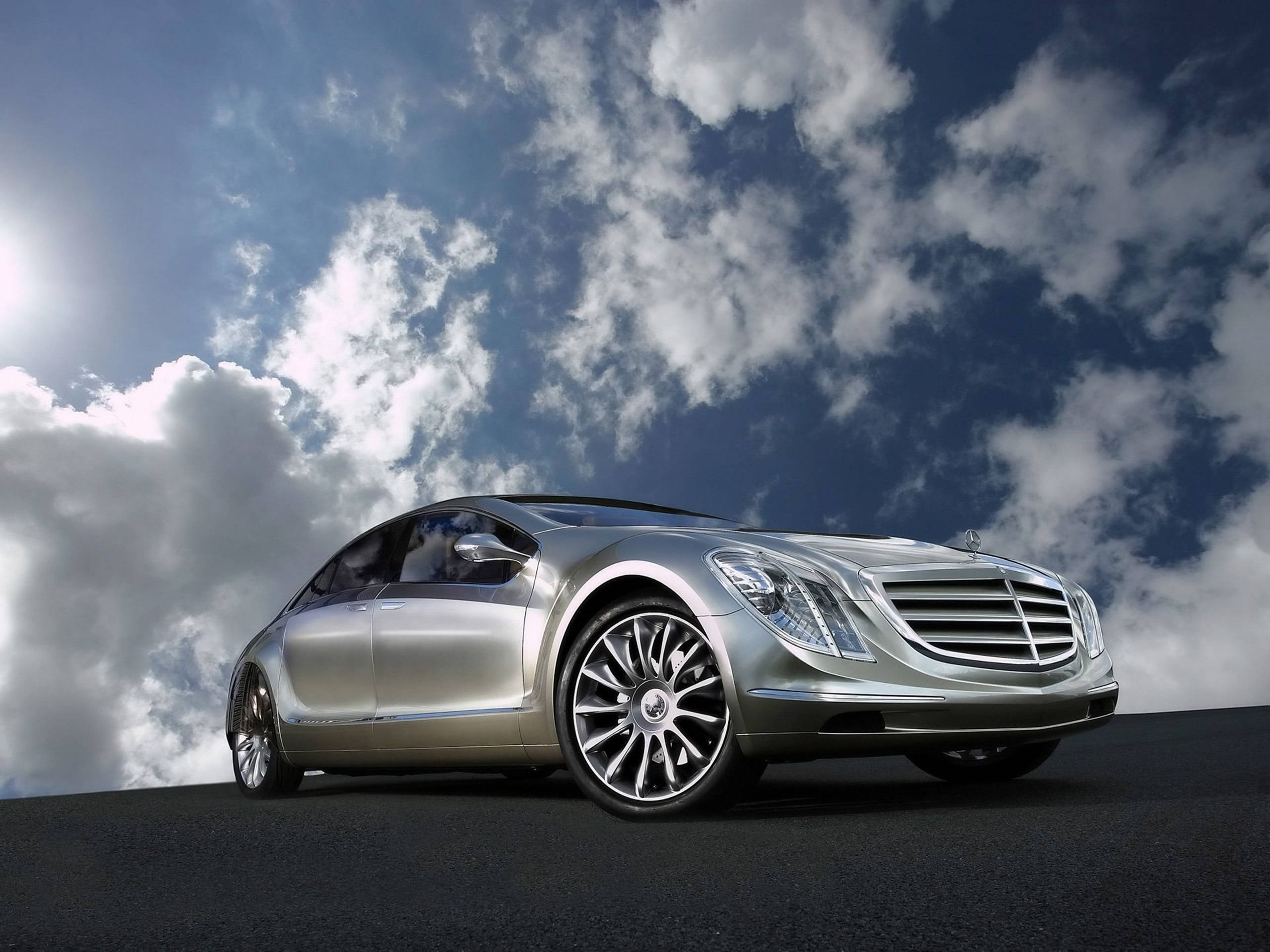 Silver Mercedes-benz Futuristic Coupe Hd Wallpaper