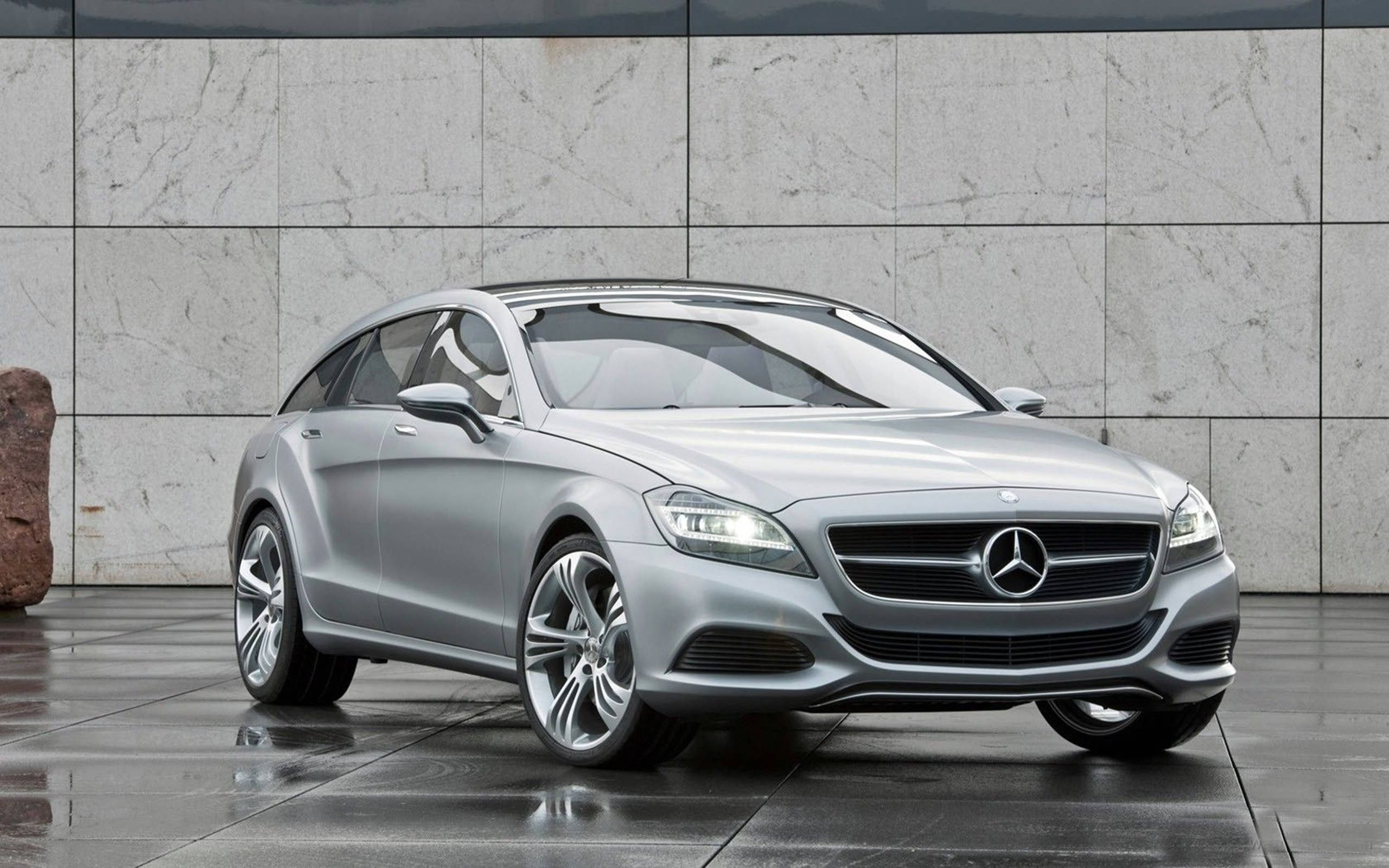 Silver Mercedes-benz Luxury Coupe Hd Wallpaper