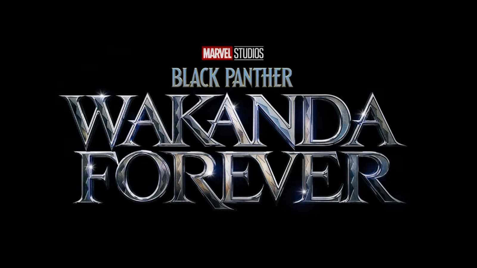 Svartpanter Wakanda För Alltid Logotypen.