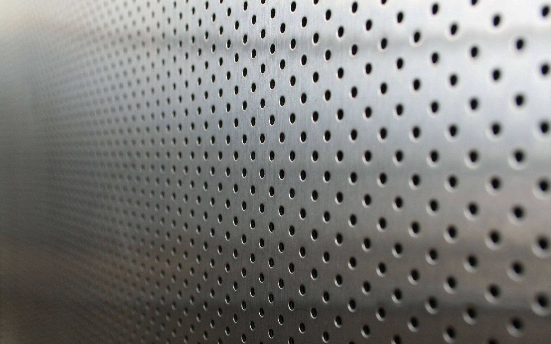 Silver Metallic Perforated Wallpaper