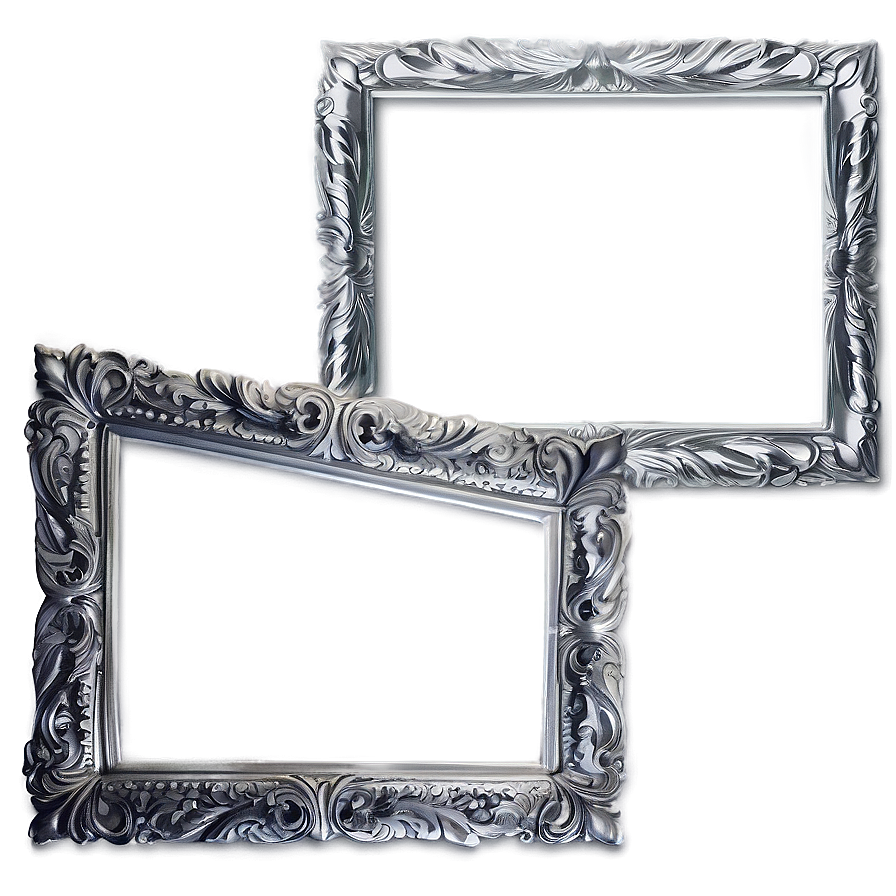 Silver Photo Frame Png Vcq37 PNG