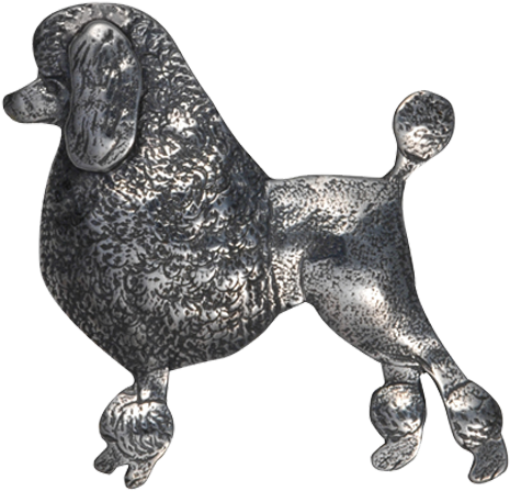 Silver Poodle Graphic SVG