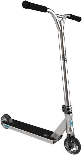 Silver Pro Stunt Scooter PNG