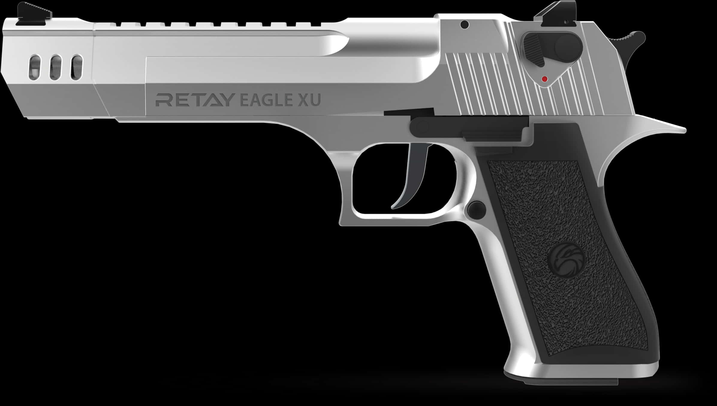 Silver Retay Eagle X U Pistol PNG