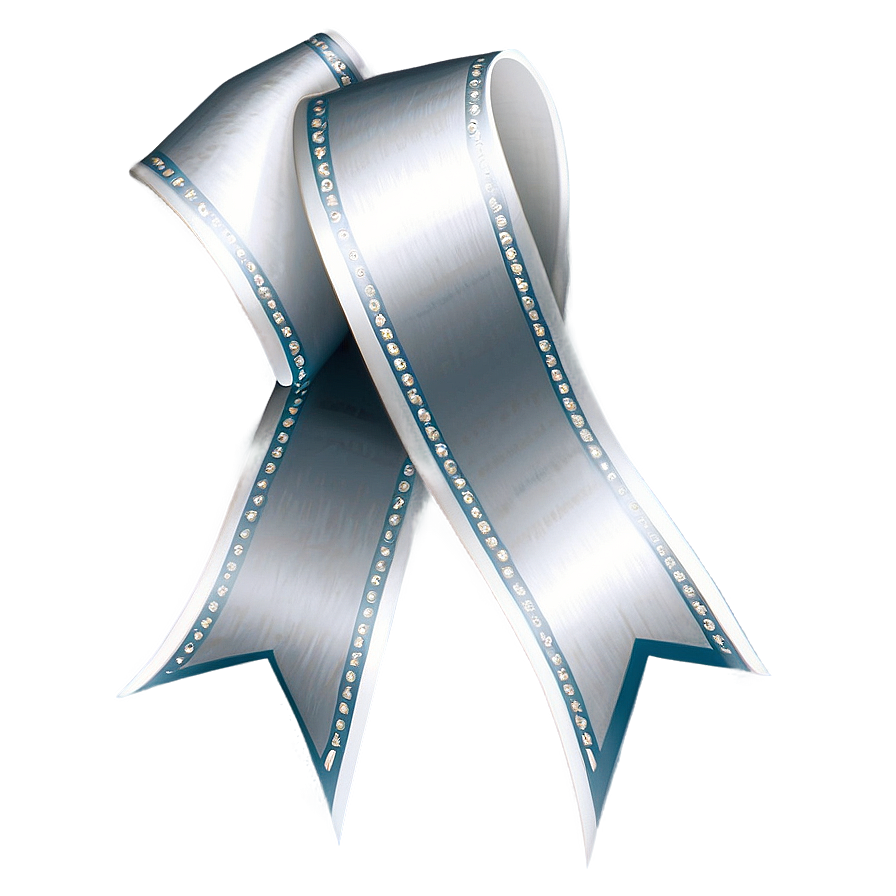 Silver Ribbon Streamer Png Kvv PNG