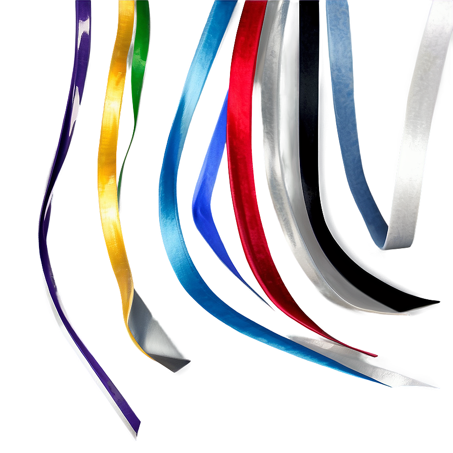 Silver Ribbon Streamer Png Sqj PNG