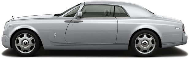 Silver Rolls Royce Side View PNG