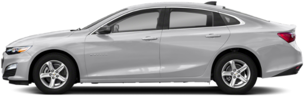 Silver Sedan Side View PNG