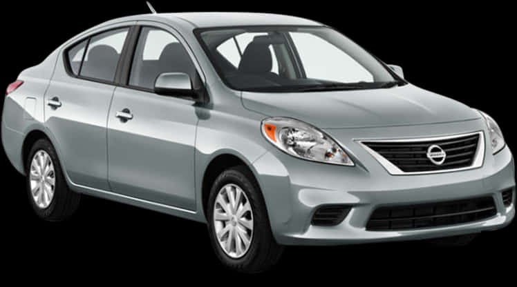 Silver Sedan Vehicle Profile PNG