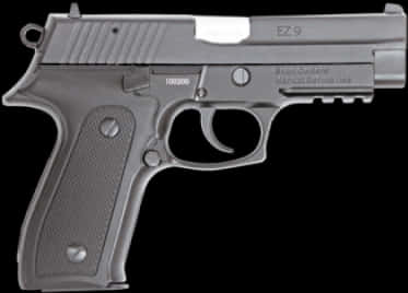 Silver Semi Automatic Pistol E Z9 PNG
