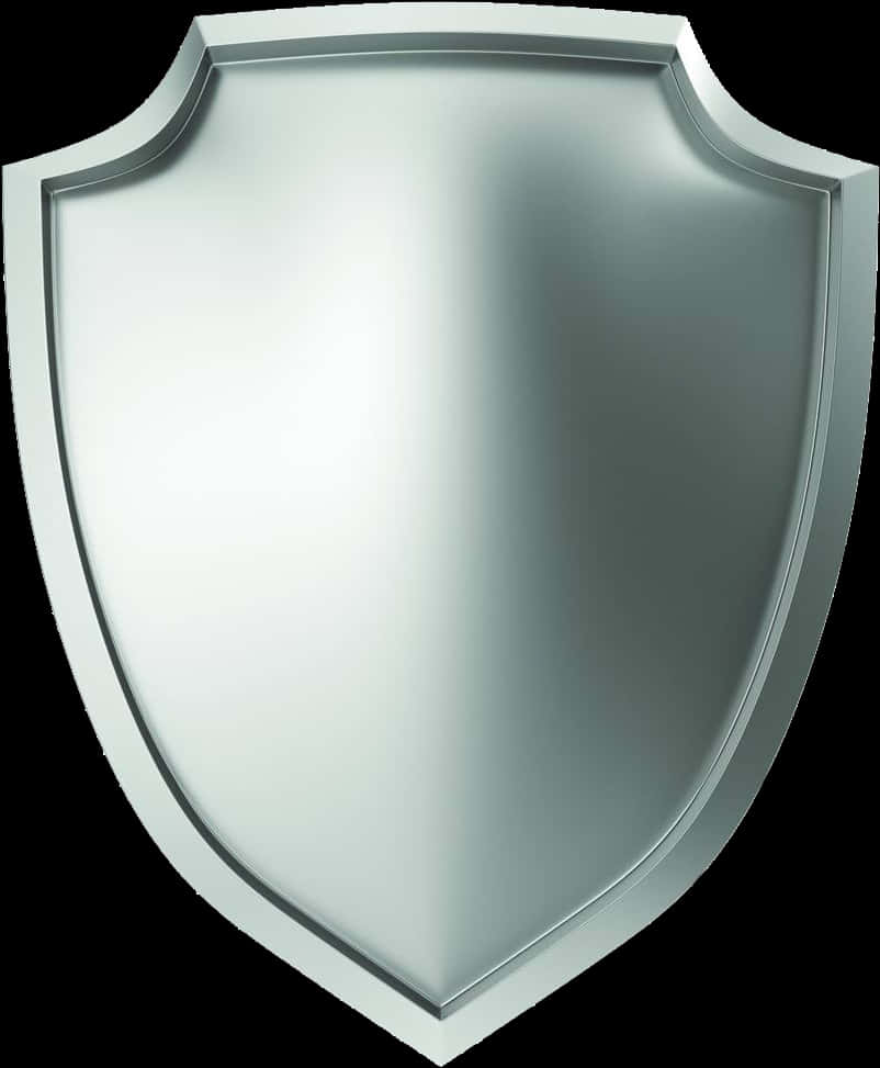 Silver Shield Graphic PNG