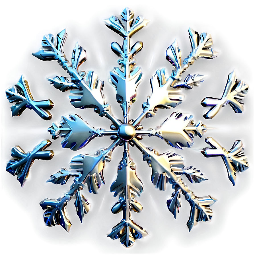 Silver Snowflake Design Png 36 PNG