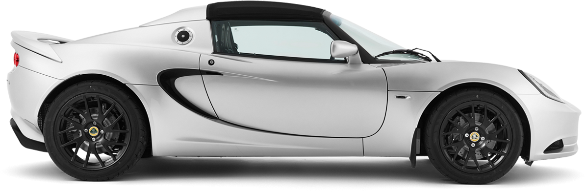 Silver Sports Car Profile View PNG