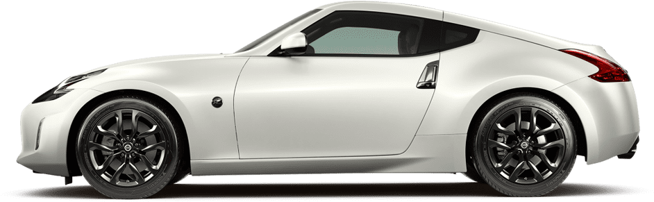 Silver Sports Coupe Profile View PNG