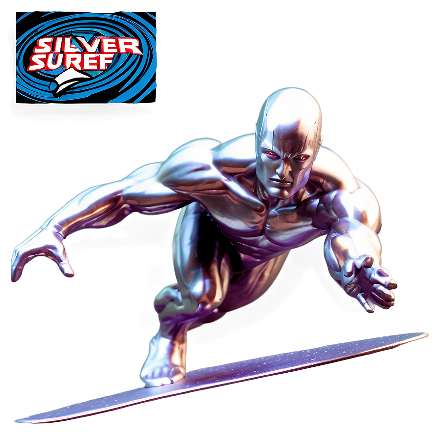 Silver Surfer Action Pose Png 06202024 PNG