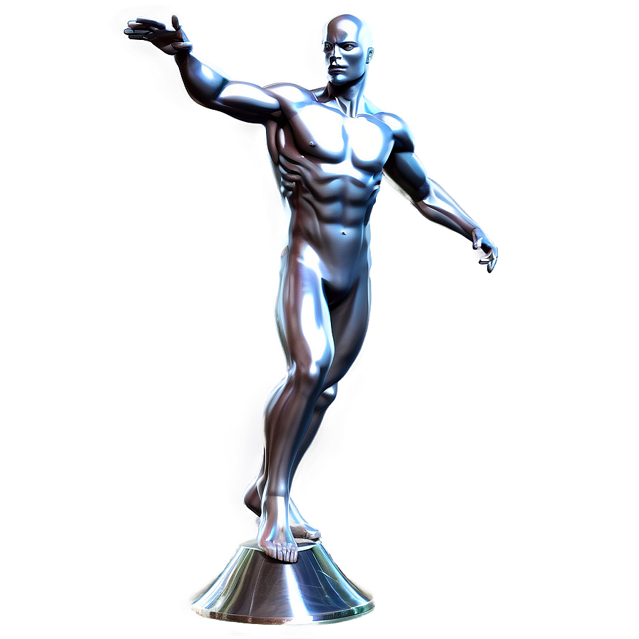 Silver Surfer Action Pose Png Ayw PNG