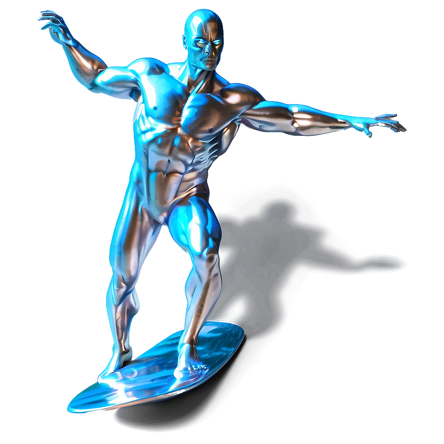 Silver Surfer Action Pose Png Iqb54 PNG