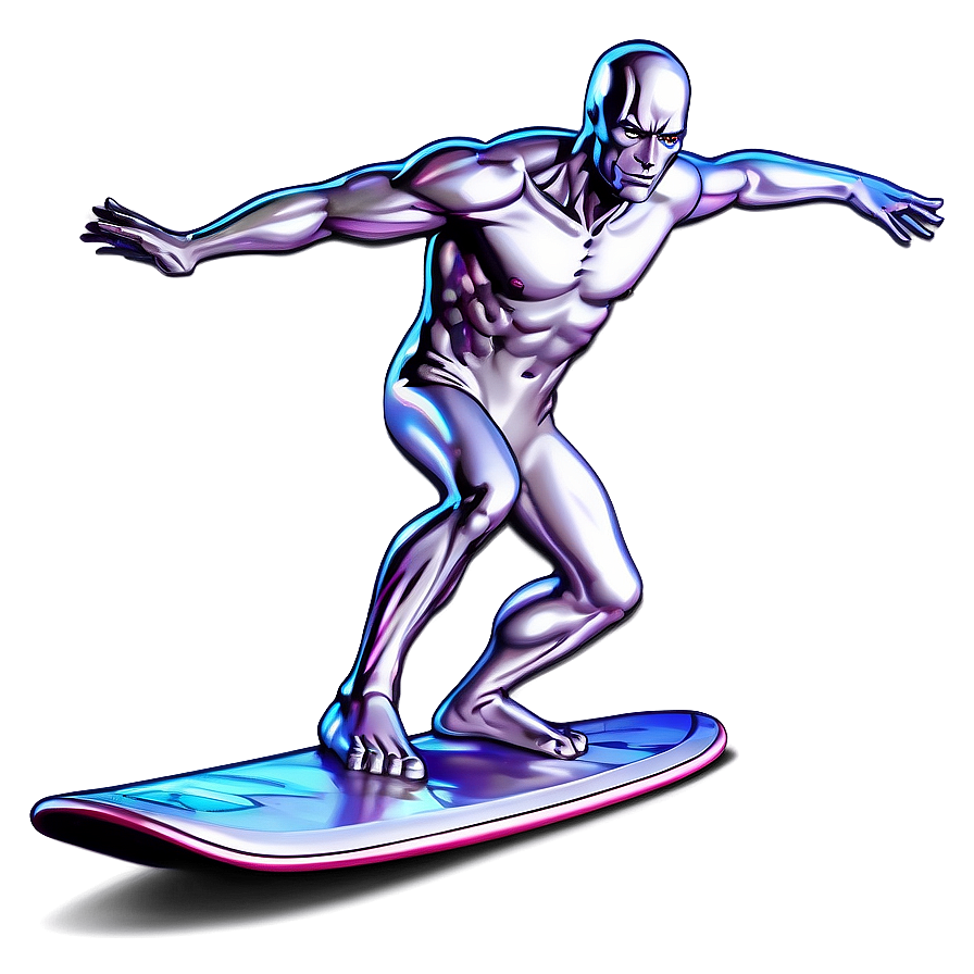 Silver Surfer Cosmic Surfing Png Tub29 PNG