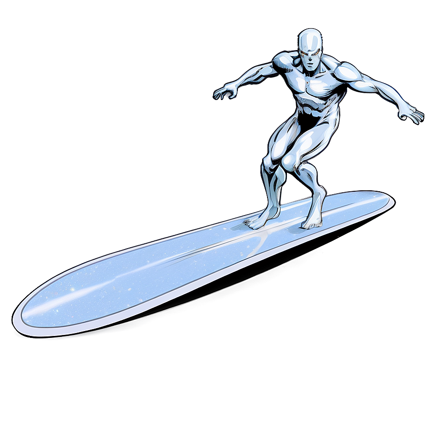 Silver Surfer Cosmic Trail Png Xvs52 PNG