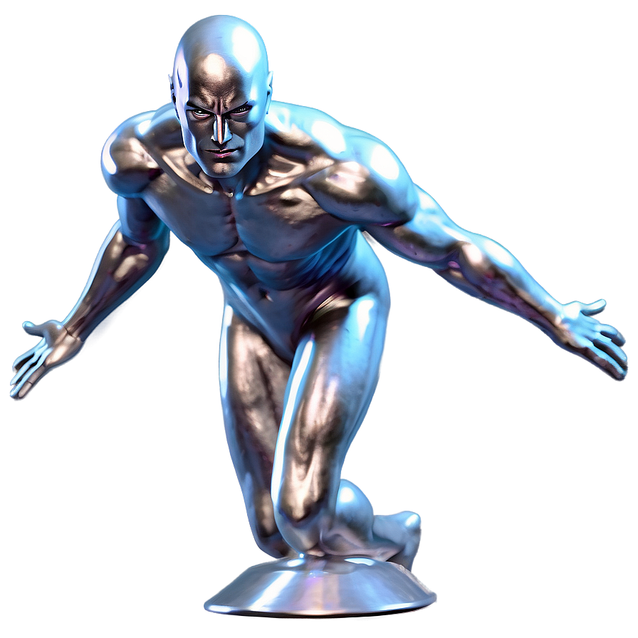 Silver Surfer Dynamic Pose Png Ump PNG