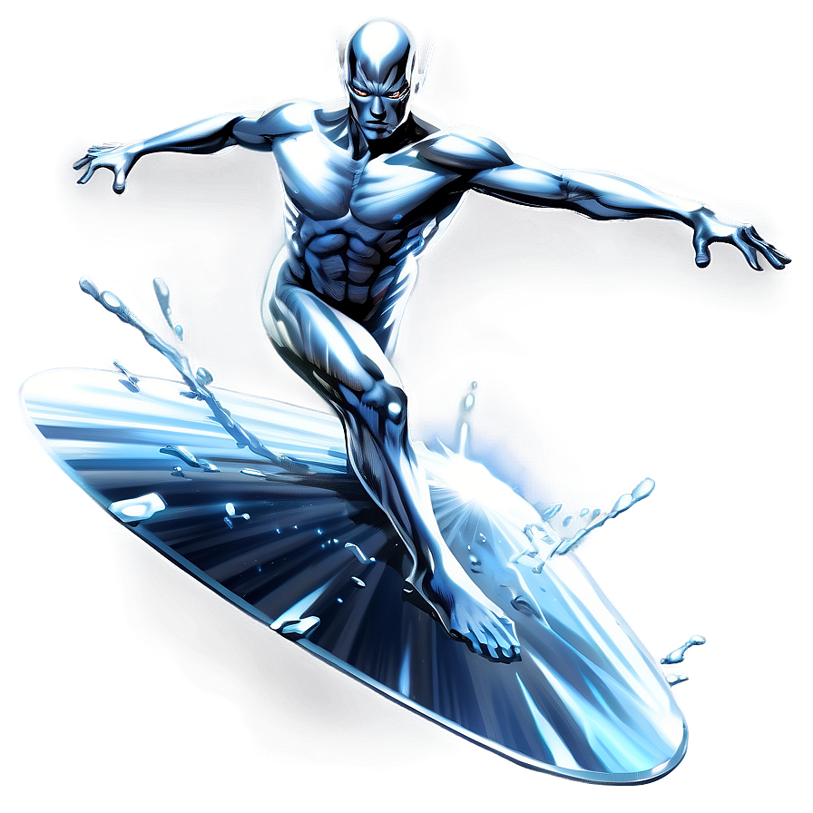 Silver Surfer Epic Encounter Png 06202024 PNG